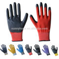 13 gauge garden color nylon nitrile glove